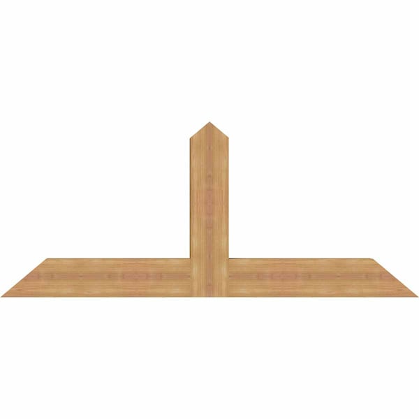 Ekena Millwork Portland Timber Gable Bracket, Western Red Cedar, 60"W x 25"H x 3 1/2"D x 5 1/2"F, 10/12 Pitch GBW060X25X0406POR00SWR - main